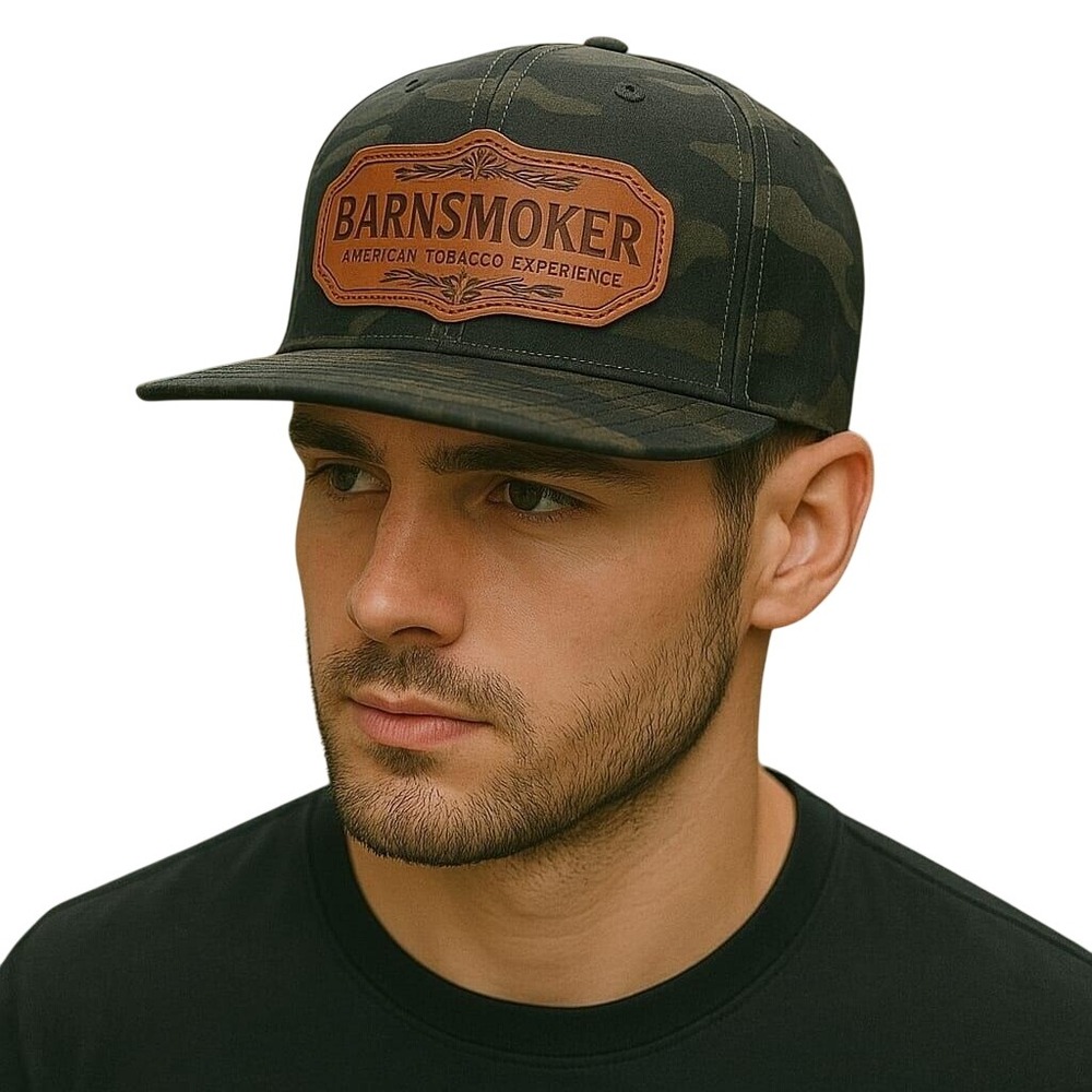 Barn Smoker Camo Hat American Tobacco‎ Experience Patch Cap New